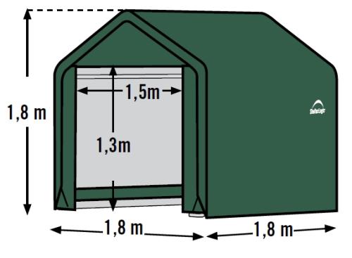 plachtový přístřešek 1,8x1,8 m - 70417EU