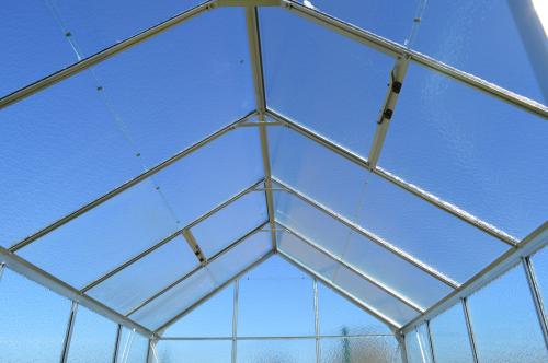 skleník VITAVIA VENUS 3800 matné sklo 4 mm strieborný