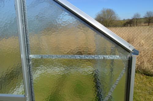 skleník VITAVIA VENUS 3800 matné sklo 4 mm strieborný