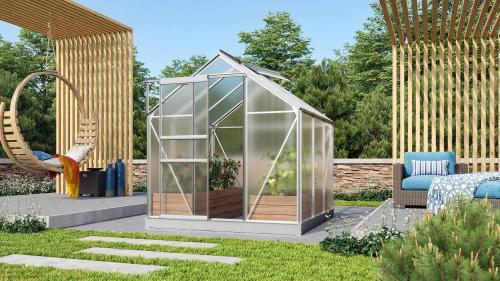 skleník VITAVIA VENUS 3800 PC 4 mm strieborný
