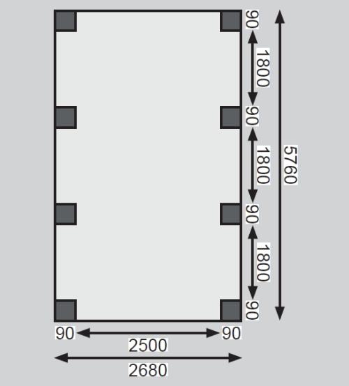 carport KARIBU ECO 2A 62029