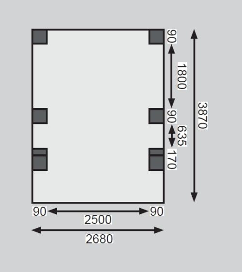 carport KARIBU ECO 1C 62027