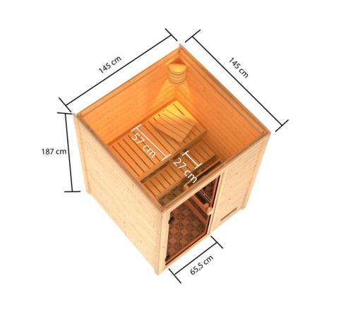 finská sauna KARIBU SANDRA (6160)