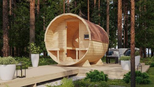 finská sauna KARIBU FASSAUNA 2 (92822)