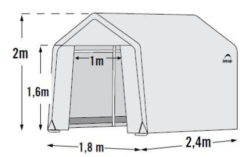 náhradná plachta pre fóliovník 1,8x2,4 m (70652EU)
