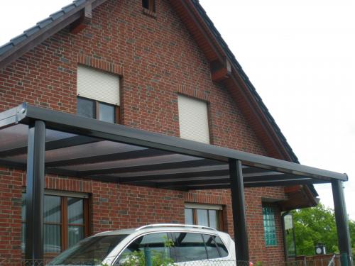 hliníková pergola SKYLUX CLIMALUX 4,0 x 4,0 m antracit + čirý PC