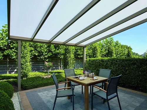 hliníková pergola SKYLUX CLIMALUX 7,0 x 3,5 m antracit + čirý PC