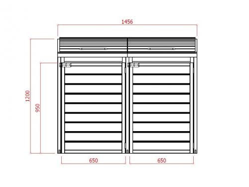 zahradní úložný box LANITPLAST S752