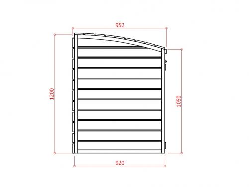 záhradný úložný box LANITPLAST S751