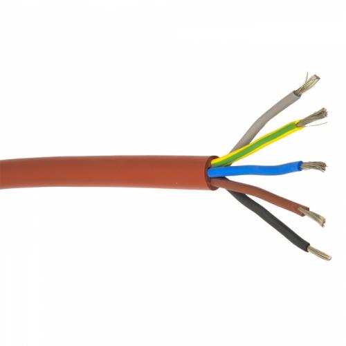 silikónový kábel SIHF 5 x 2,5 mm / 3 m