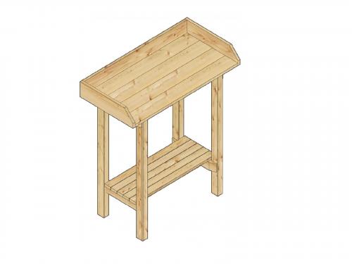 pracovný stôl do skleníka LANITPLAST HOLZ (S712)