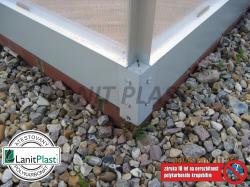 skleník Lanit Plast 6x8 - 5000délka 257 cm, set ze základnou