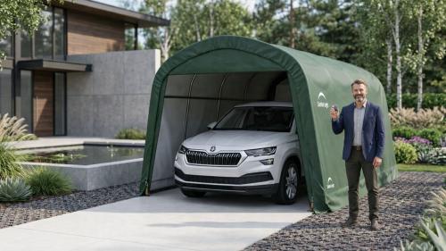 plachtová garáž 3,0 x 6,1 m - 62584EU