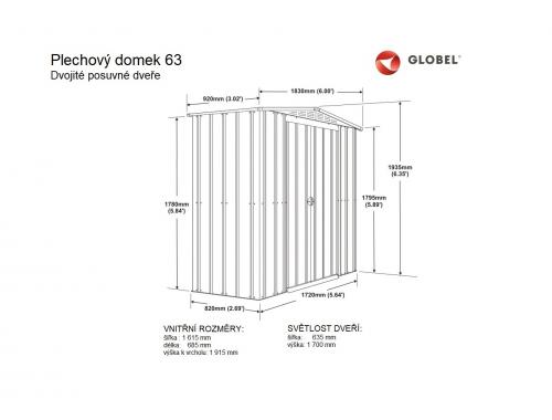 domek GLOBEL 63 ANTRACIT