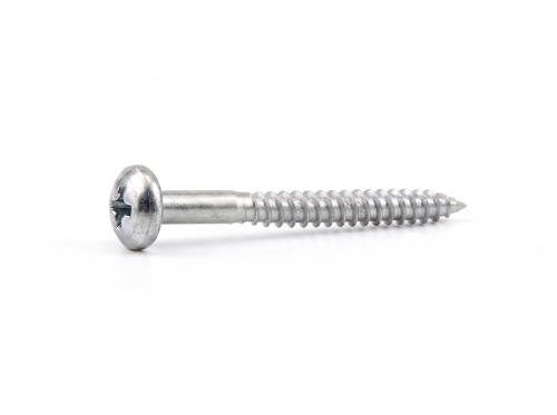 skrutka do dreva 4x40 mm NEREZ polguľatá hlava kríž