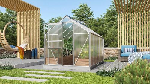 skleník VITAVIA VENUS 6200 PC 4 mm strieborný