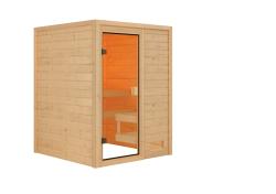 fínska sauna KARIBU SANDRA (6160) - set s pecou 3,6 kW (71312)
