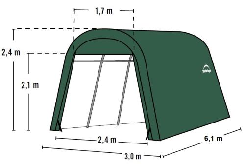 náhradná plachta pre garáž 3,0x6,1 m (62584EU)