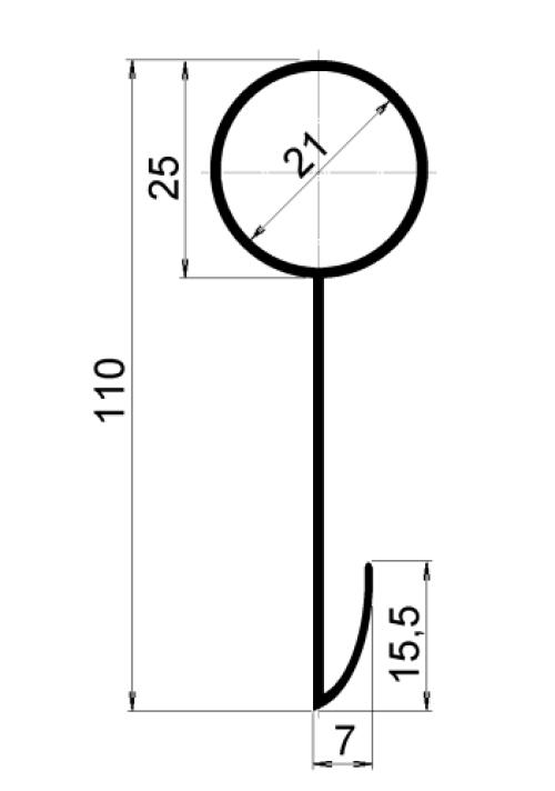 záhradný obrubník GARDEN DIAMOND 6 m čierny