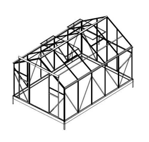 náhradné presklenie pre skleník LANITPLAST PLUGIN 8x12 PC 4 mm