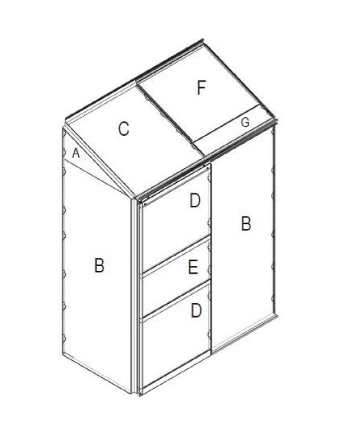 náhradné presklenie pre skleník VITAVIA IDA 900 PC 6 mm