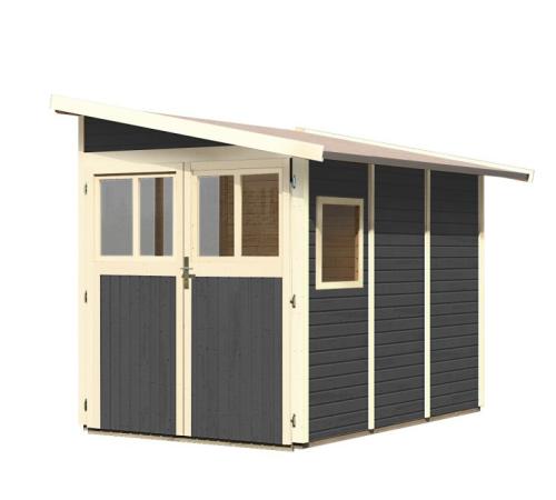 drevený domček KARIBU WANDLITZ 3 (73073) terragrau