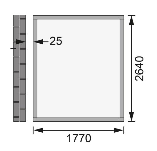 drevený domček KARIBU WANDLITZ 3 (38749) antracit