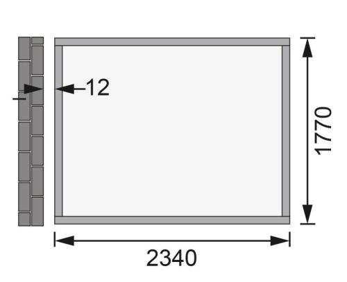 drevený domček KARIBU BOMLITZ 2 (8884) terragrau