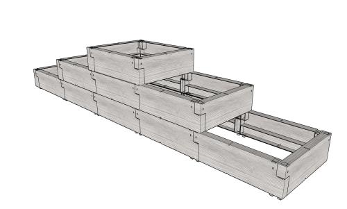 vyvýšený záhon JUWEL TIMBER ERGOLINE StepOne (20479)