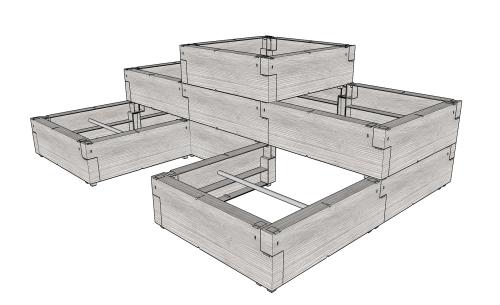 vyvýšený záhon JUWEL TIMBER ERGOLINE StepTwo (20479)