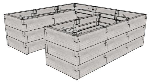 vyvýšený záhon JUWEL TIMBER ERGOLINE U DEEP (20479)