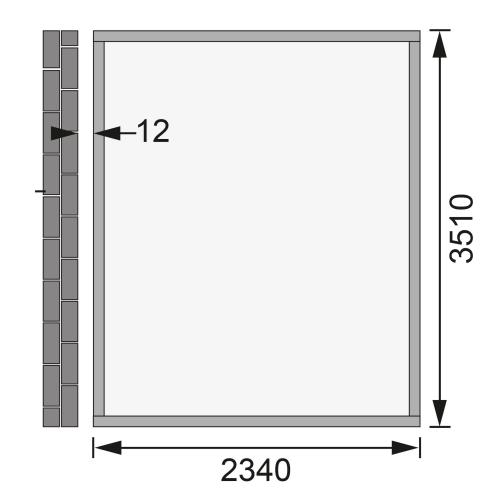 drevený domček KARIBU BOMLITZ 4 (68863) natur