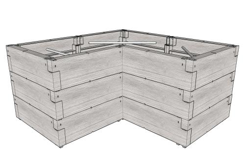 vyvýšený záhon JUWEL TIMBER ERGOLINE L (20479)