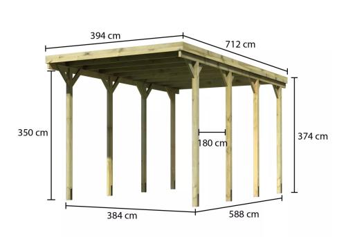 carport KARIBU CARAVAN 25965