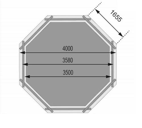 bazén KARIBU model 1A (45626) 4,0 x 4,0 m