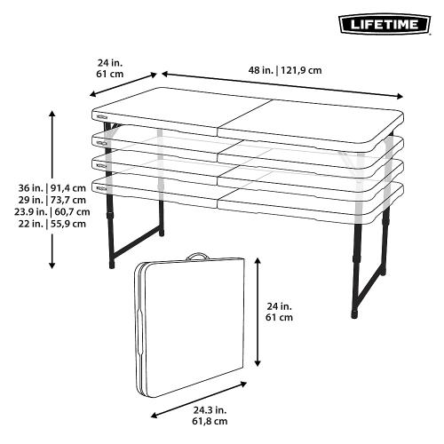 skládací stůl 122 cm LIFETIME 4428