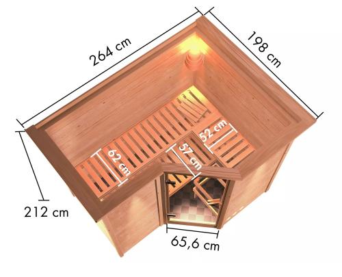 fínska sauna KARIBU SAHIB 2 (85733)