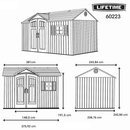 plastový domček LIFETIME 60223 SOL