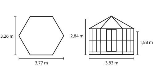 zahradní pavilon VITAVIA HERA 9000 bílý