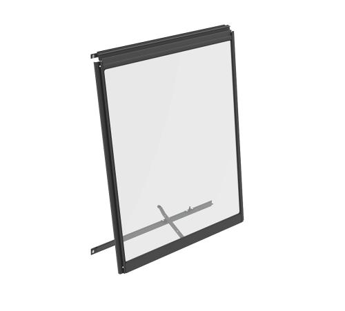stenové ventilačné okno čierne VITAVIA typ V (40000607) sklo 3 mm