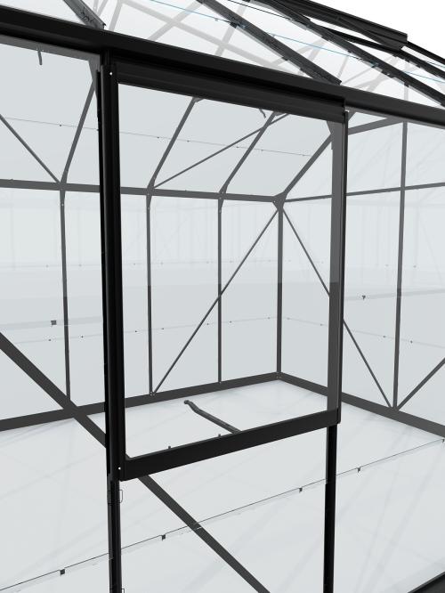 stenové ventilačné okno čierne VITAVIA typ V (40000607) sklo 3 mm