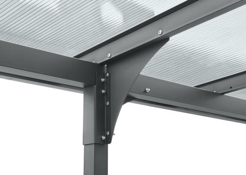 hliníková pergola LANITPLAST ALU 53 antracit + bronz PC