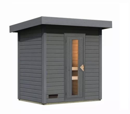 fínska sauna KARIBU HYTTI 1 (97703) terragrau