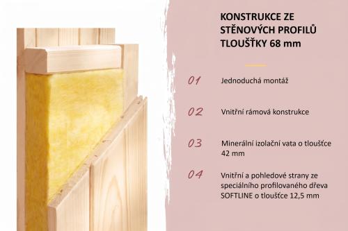 fínska sauna KARIBU FIONA 1 (59672)