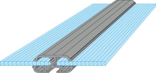 skleník LANITPLAST SARANA 6x8 PC 4 mm čierny