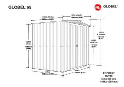 domek GLOBEL 65 ANTRACIT se střešním oknem - V189