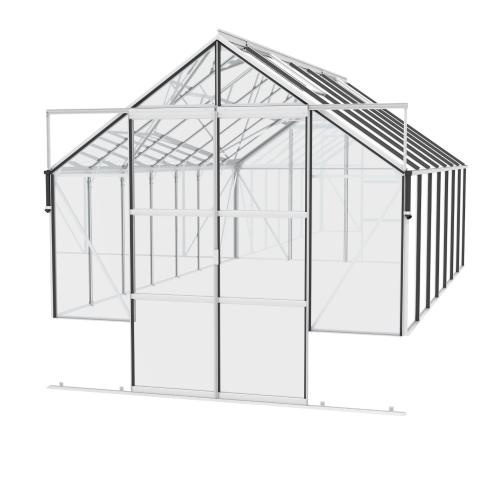 skleník VITAVIA CASSANDRA 11500 čiré sklo 3 mm stříbrný