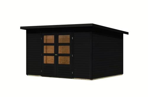 dřevěný domek KARIBU STOCKACH 5 (11503) černý