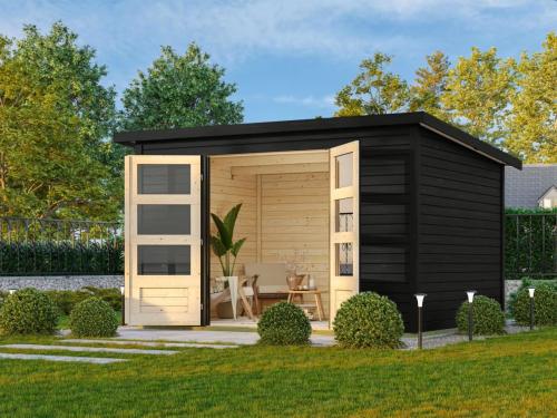 dřevěný domek KARIBU STOCKACH 5 (11503) černý