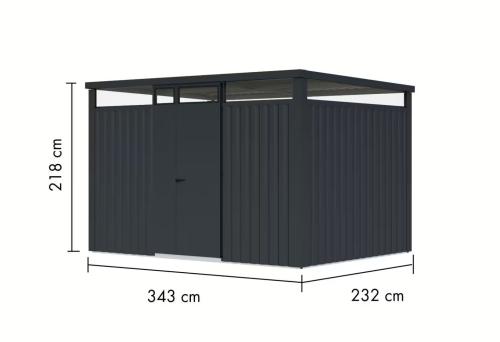 plechový domek KARIBU OSTEN 3 (12513) antracit